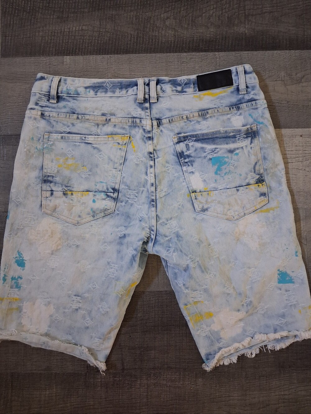 Smoke Rise Men’s Light Blue Denim Jean Shorts - 34